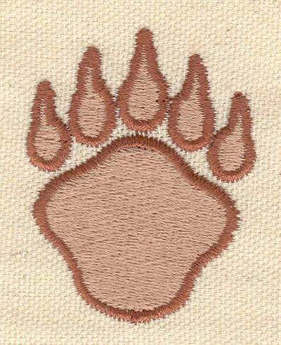 Embroidery Design: Paw 1.67w X 2.08h