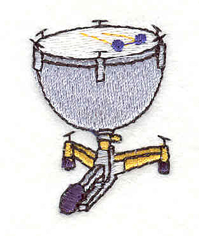 Embroidery Design: Drum  1.51" X 1.09"