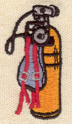 Embroidery Design: Scuba tank 1.19w X 2.29h