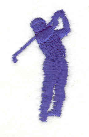 Embroidery Design: Golfer 1 0.99"w X 1.81"h