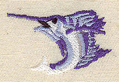 Embroidery Design: Marlin 1.40w X 0.90h