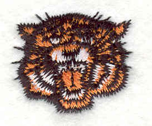 Embroidery Design: Tiger head D 1.10"w X 0.93"h