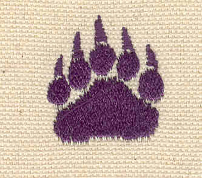 Embroidery Design: Paw C 0.94w X 1.08h