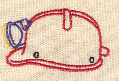 Embroidery Design: Miner's helmet 2.47w X 1.45h