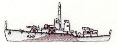 Embroidery Design: Battleship 11.31w X 3.55h