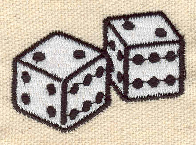 Embroidery Design: Dice 1.94w X 1.41h