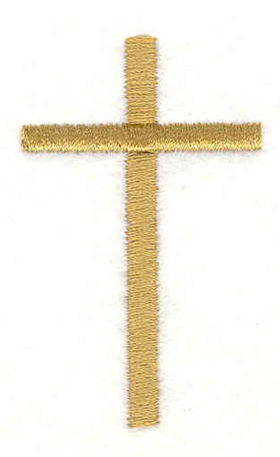 Embroidery Design: Cross I 2.16"w X 1.32"h