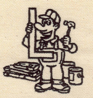 Embroidery Design: Carpenter 2.61w X 2.43h