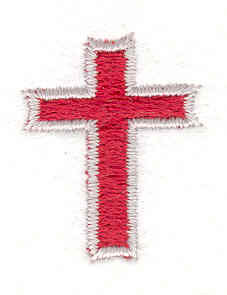 Embroidery Design: Cross J 0.91"w X 1.15"h