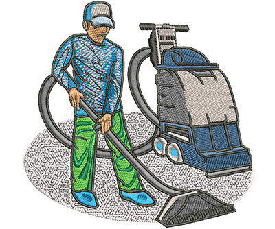 Embroidery Design: Carpet Cleaner Lg 4.49w X 4.44h