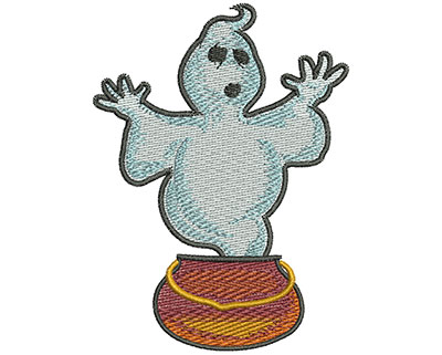 Embroidery Design: Cute Ghost Lg 2.55w X 3.47h