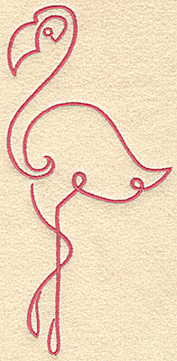 Embroidery Design: Flamingo 10 large 3.61w X 7.47h