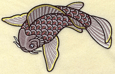 Embroidery Design: Koi colorful 6.94w X 4.48h