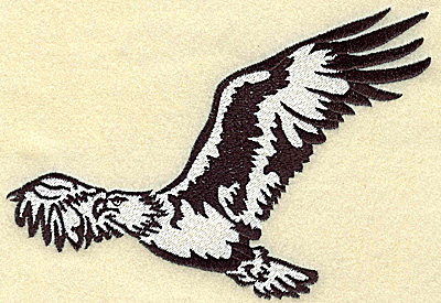 Embroidery Design: American Eagle in the air large 6.44w X 4.40h