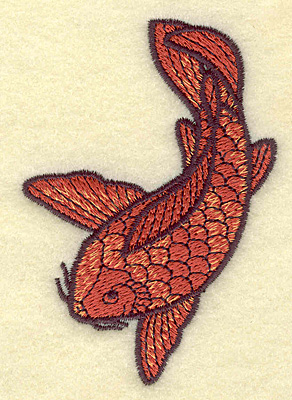 Embroidery Design: Koi 2.47w X 3.53h