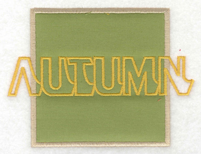 Embroidery Design: Autumn applique large 4.99w X 3.71h