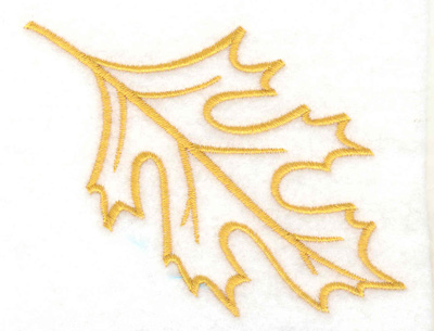 Embroidery Design: Leaf 3.89w X 3.01h