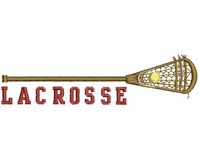 Embroidery Design: Lacrosse Stick  4.69w X 1.20h