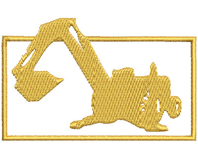 Embroidery Design: Excavator 3.37w X 2.12h