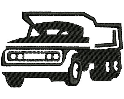 Embroidery Design: Truck  3.35w X 2.09h