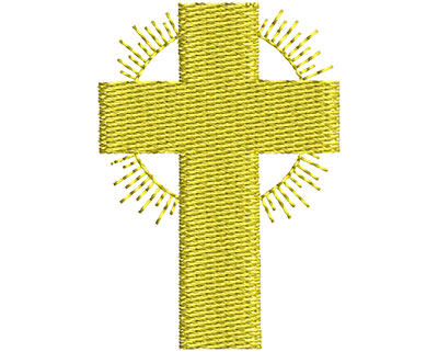 Embroidery Design: Cross  1.11w X 1.59h