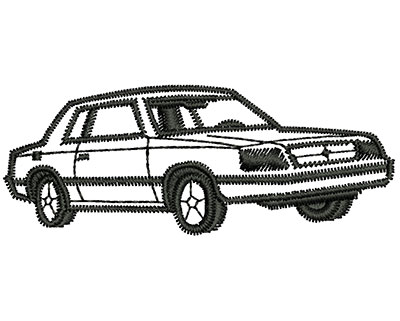 Embroidery Design: Car 0.88w X 2.30h