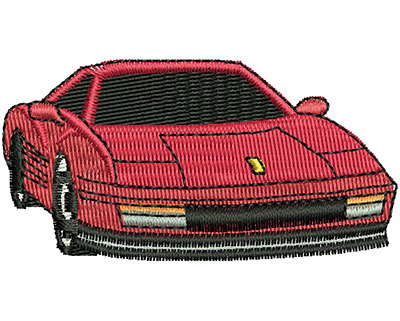 Embroidery Design: Sports Car 2.31w X 1.19h