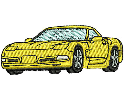 Embroidery Design: Sports Car 2.47w X 1.00h