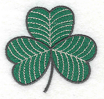 Embroidery Design: Shamrock 2.46w X 2.31h