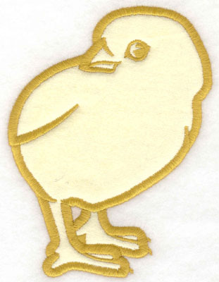 Embroidery Design: Chick applique3.60w X 5.00h