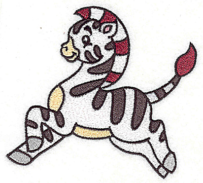 Embroidery Design: Zebra large 4.64w X 4.20h