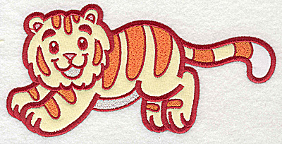 Embroidery Design: Tiger two appliques 6.97w X 3.58h