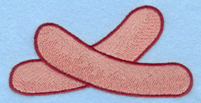 Embroidery Design: Hotdog large5.00w X 2.58h