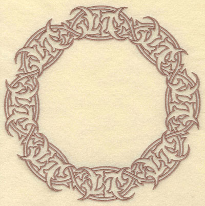 Embroidery Design: Romantic Border Round Large7.01w X 7.01h