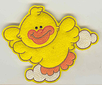 Embroidery Design: Feltie duck large 4.93w X 4.08h