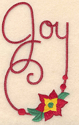 Embroidery Design: Joy large2.82w X 4.97h