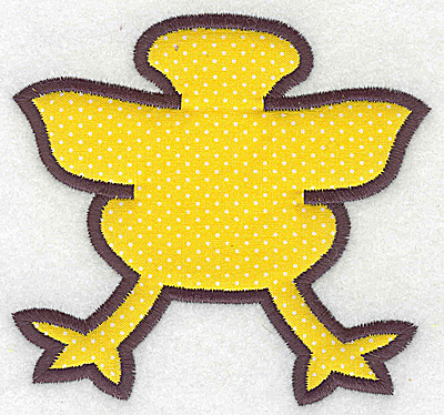 Embroidery Design: Chick applique 4.27w X 3.99h