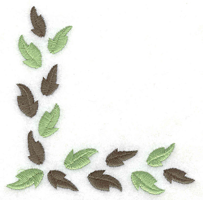 Embroidery Design: Leaf corner F 3.88w X 3.89h