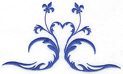 Embroidery Design: Fancy Baroque design 1 6.71w X 3.98h