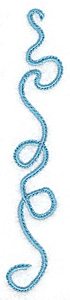 Embroidery Design: Ribbon 0.81w X 4.98h