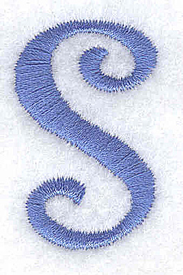 Embroidery Design: s lower case 0.90w X 1.46h