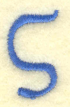 Embroidery Design: Sigma lower case small 0.60w X 1.02h