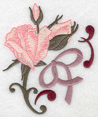 Embroidery Design: Rose and buds large 4.18w X 4.99h