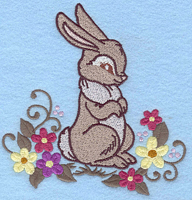 Embroidery Design: Bunny standing large 4.79w X 4.96h