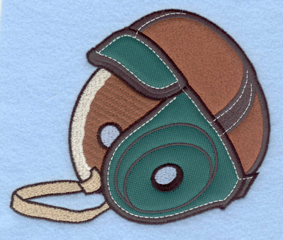 Embroidery Design: Vintage football helmet applique5.81w X 5.00h