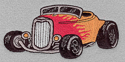 Embroidery Design: Roadster large 5.00w x 2.41h