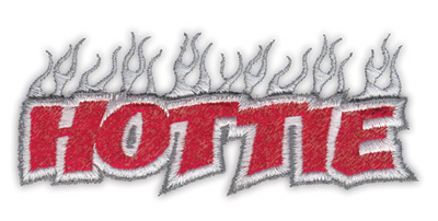 Embroidery Design: Hottie3.91" x 1.63"