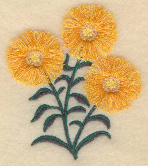 Embroidery Design: Rosinweed fringe3.23w X 3.87h