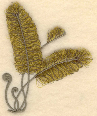 Embroidery Design: Fern fringe3.13w X 3.89h