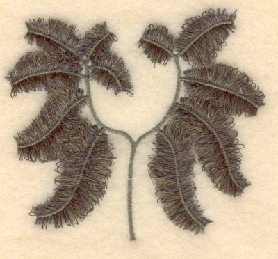 Embroidery Design: Maidenheair Fern fringe3.85w X 3.42h